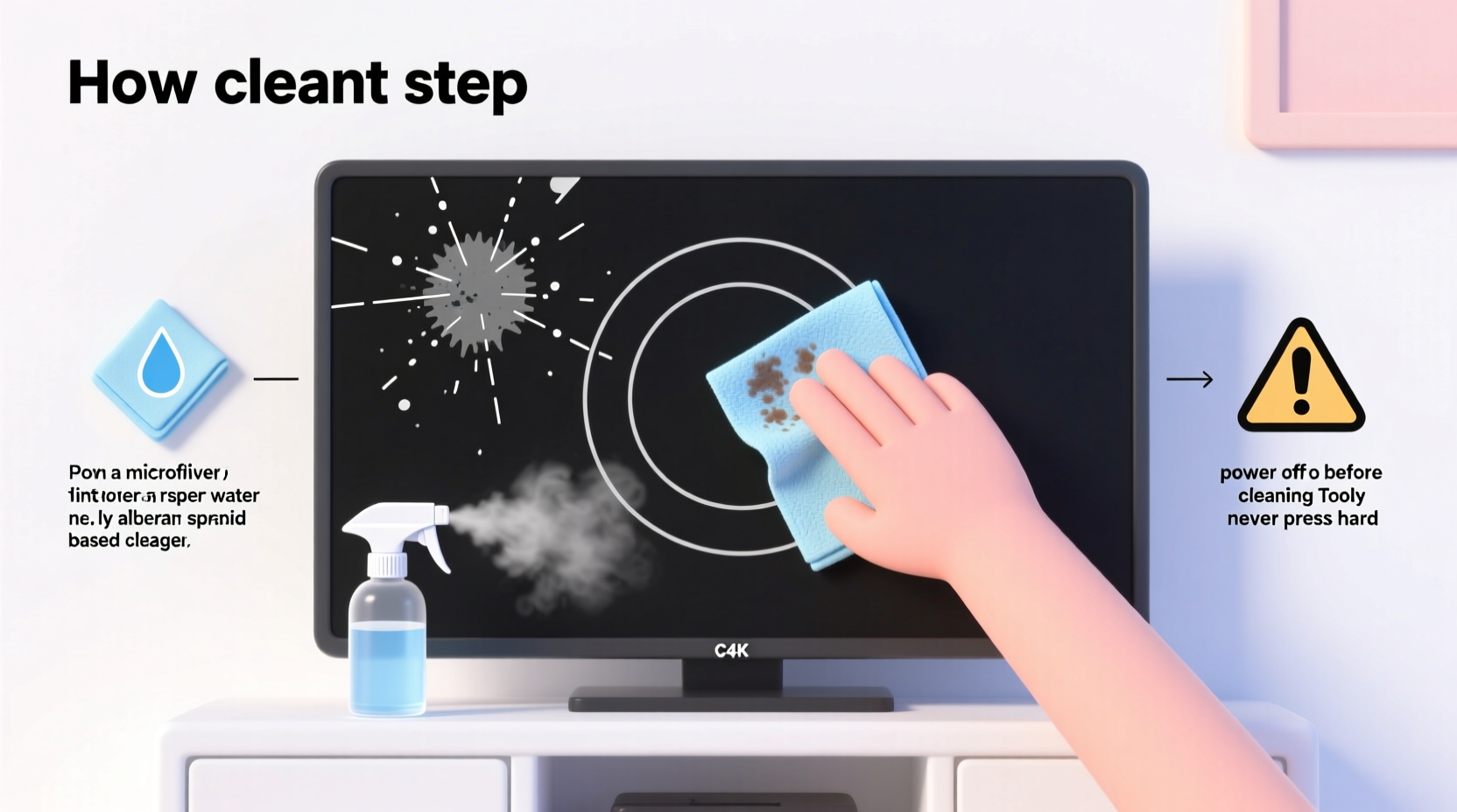 how to clean your smart tv screen without leaving streaks or scratches