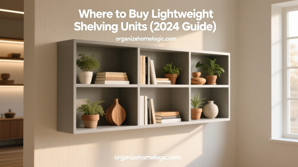 Where to Buy Lightweight Shelving Units (2024 Guide)