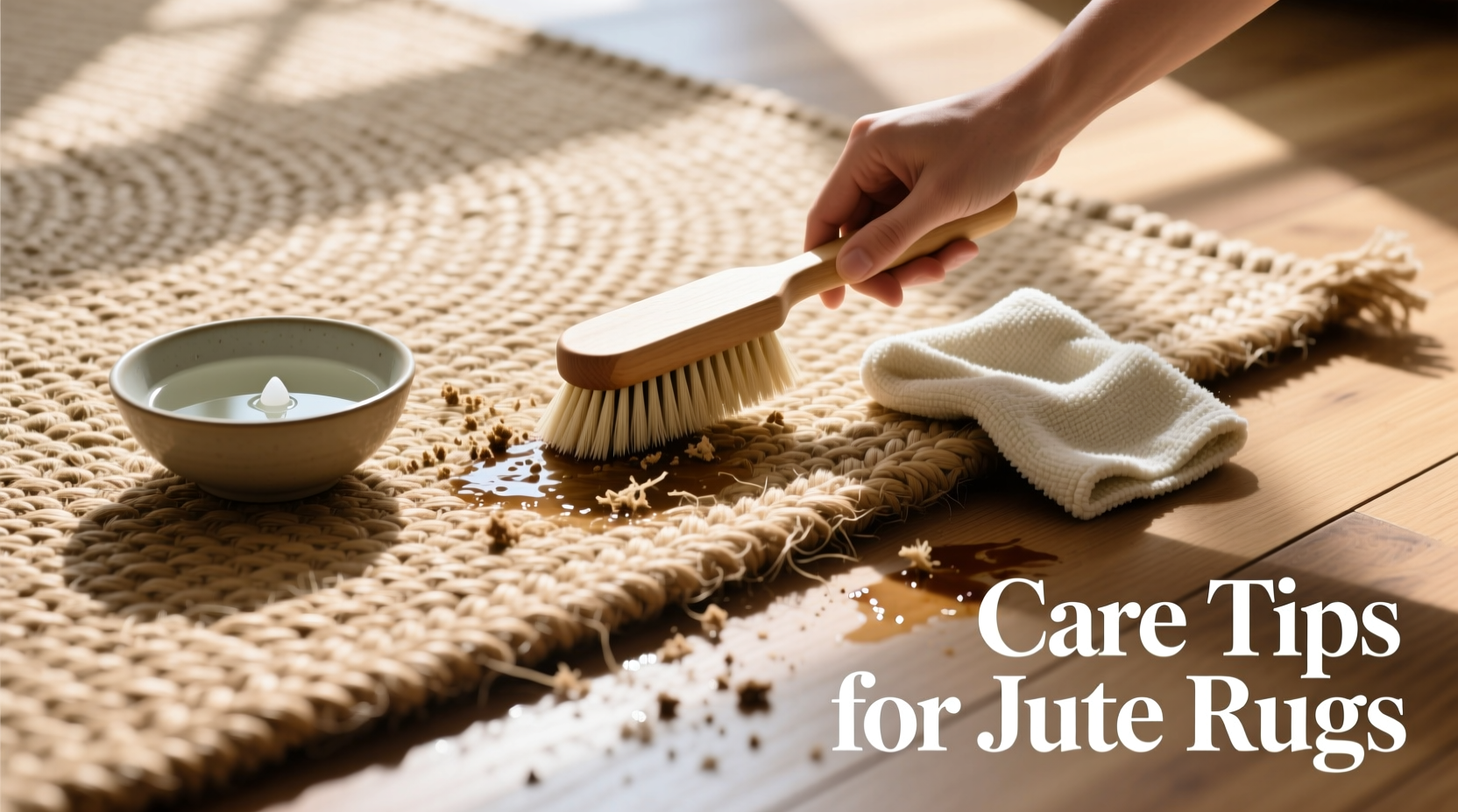 how to clean a jute rug without ruining the natural fibers