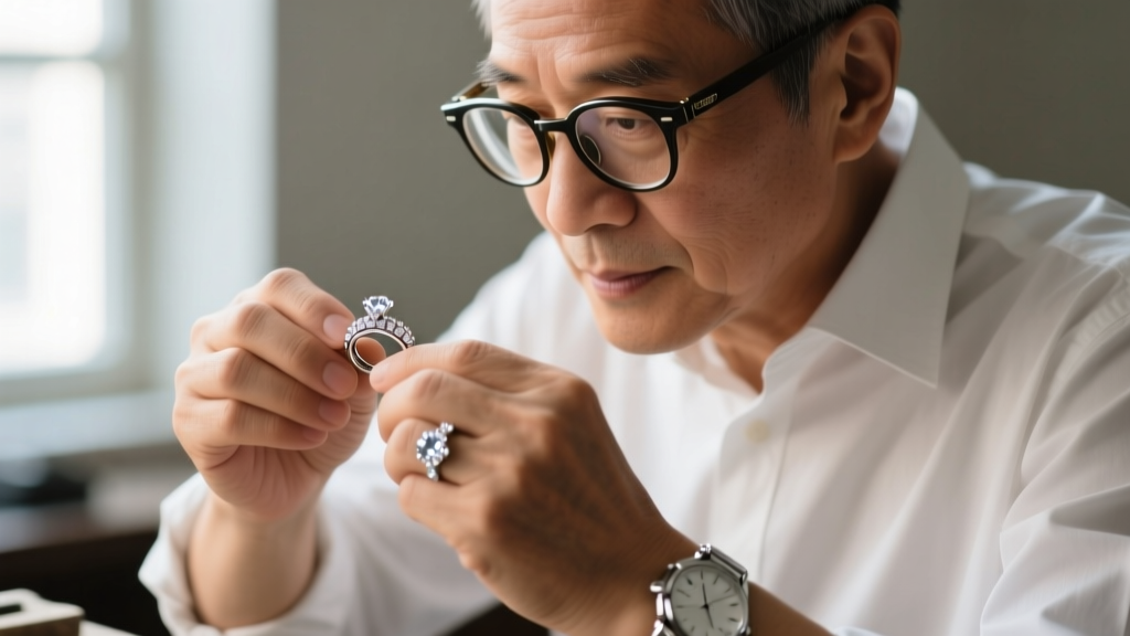 Close-up of a jeweler