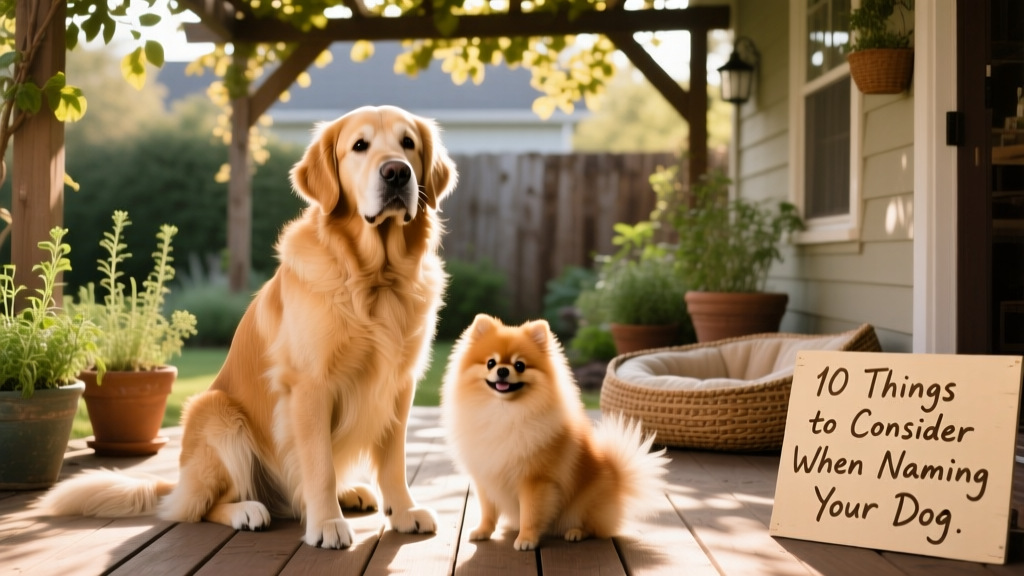 Two dogs—one large, one small—sitting side by side with playful, relaxed expressions