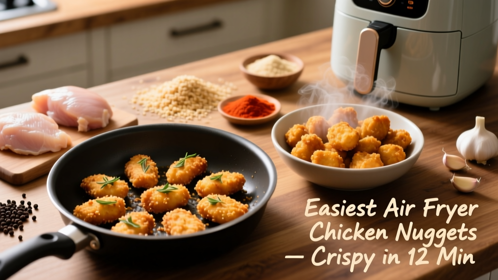 Easiest Air Fryer Chicken Nuggets (Crispy in 12 Min!)