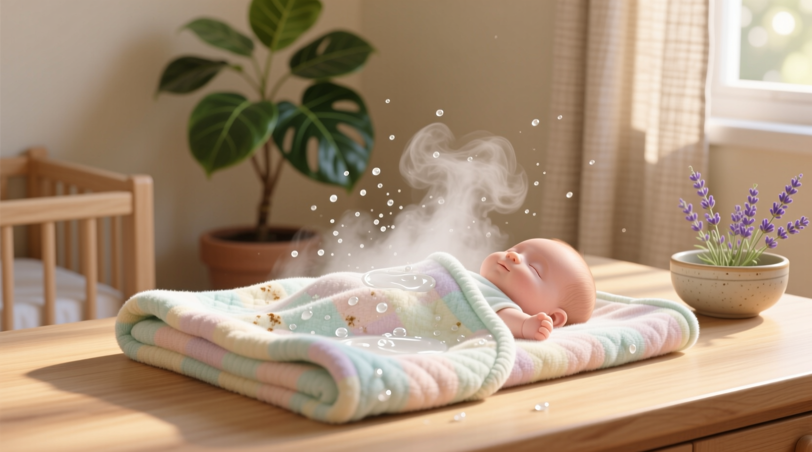 sanitize baby blankets without harsh chemicals