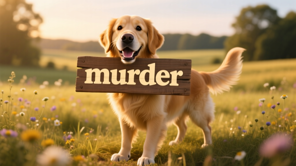 'The Weirdest Thing': Meet the Happy Golden Retriever Whose Favorite Word Is 'Murder'