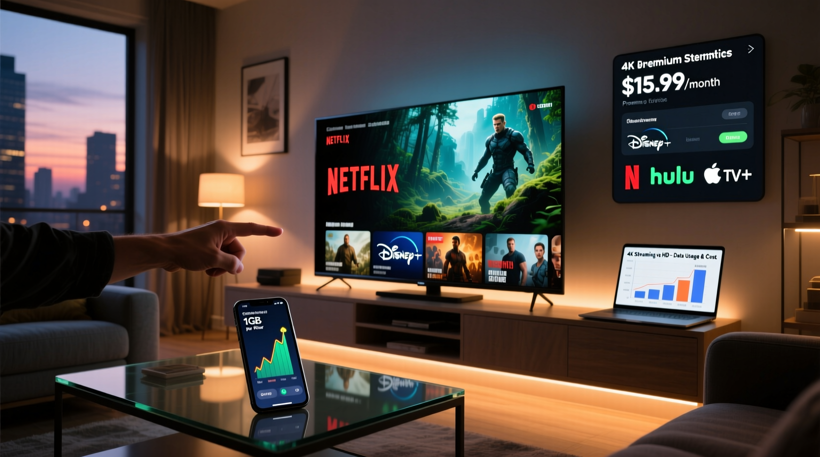 is 4k streaming worth the extra data usage and subscription cost