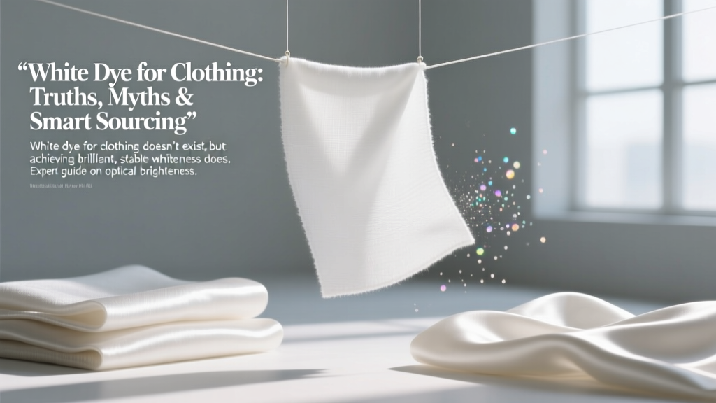 White Dye for Clothing: Truths, Myths & Smart Sourcing