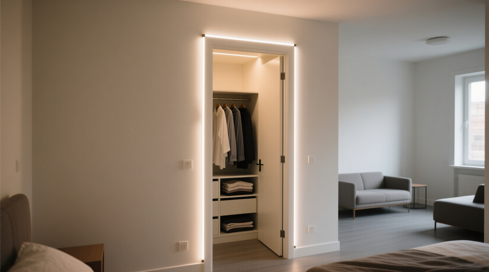closet organization tips gaming led strips for renter safe zoning