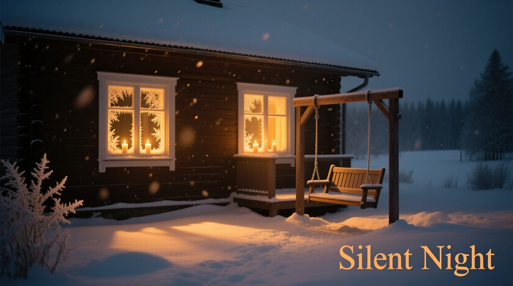 how to create a silent night display using only warm ambient lighting