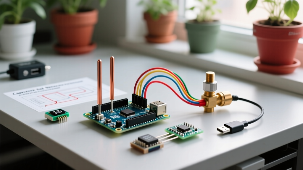 Capacitive Soil Water Sensor Arduino Setup for Smart Irrigation
