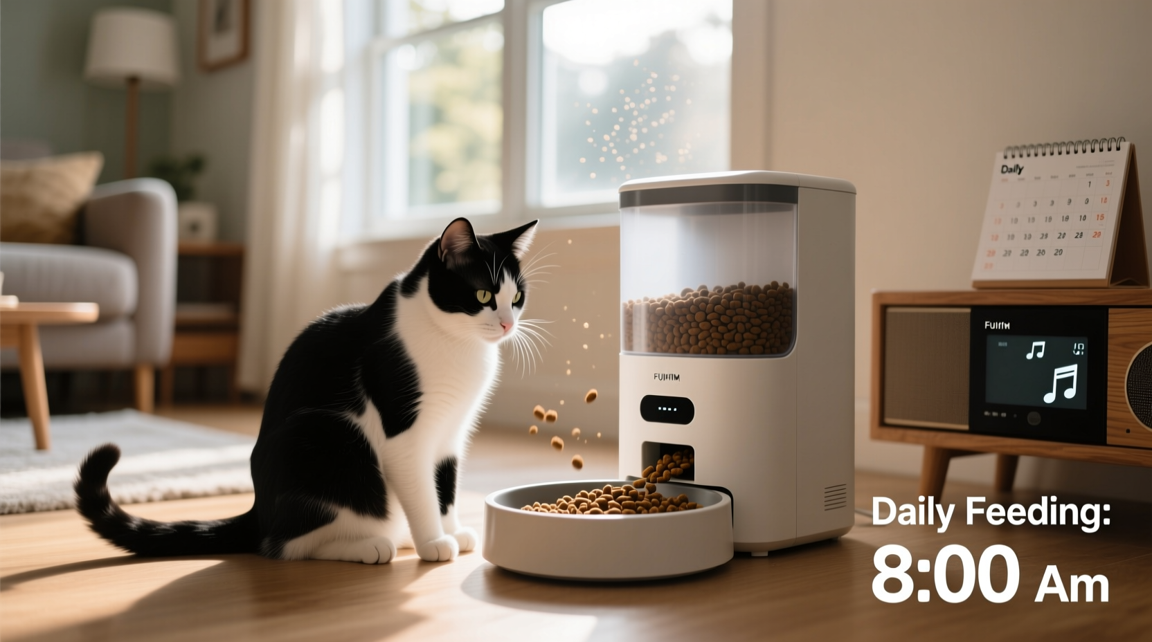 do automatic pet feeders reduce anxiety in cats routine benefits