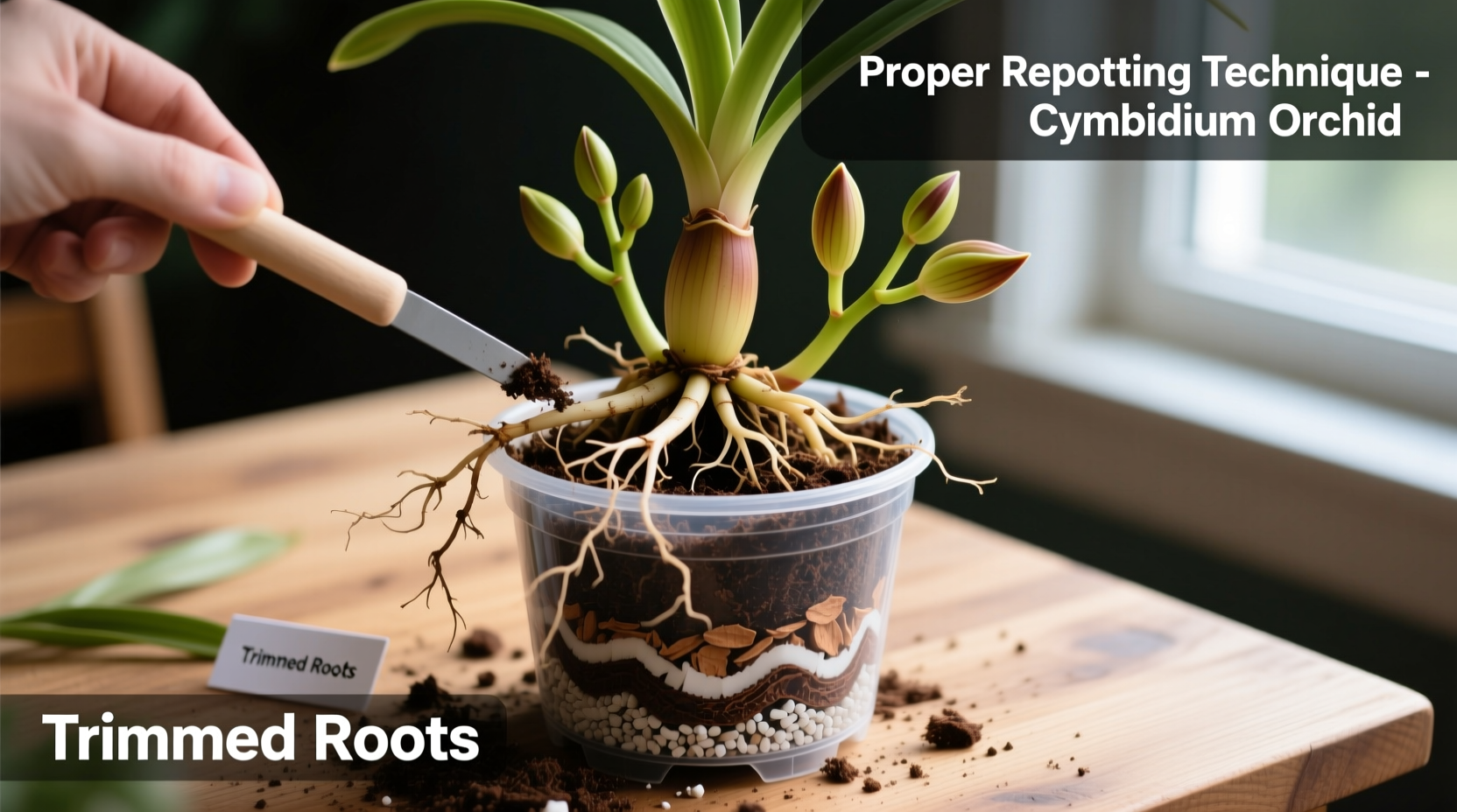 How To Repot A Cymbidium Orchid Plant