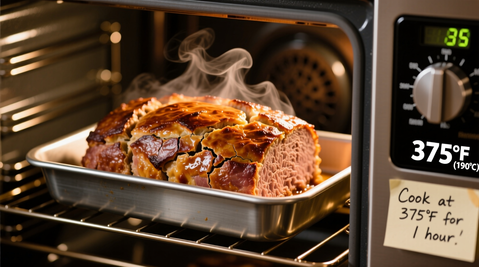 what temperature do you cook meatloaf at