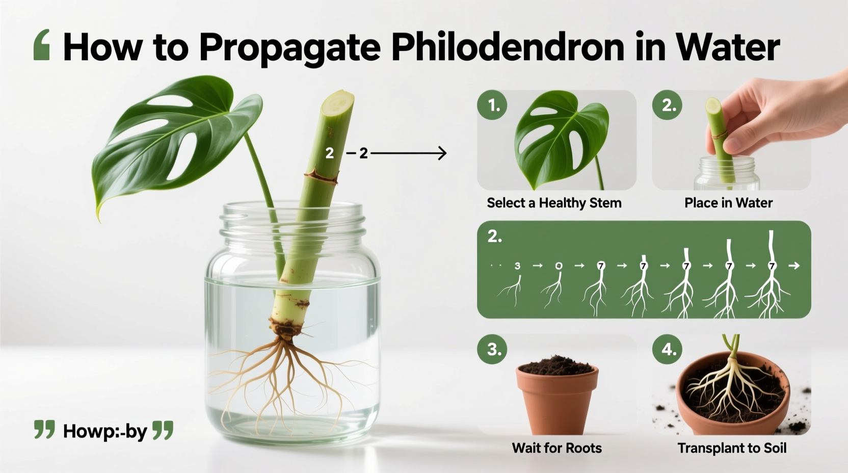 Water Propagate Philodendron: 5 Easy Steps | TheHomeSprouts