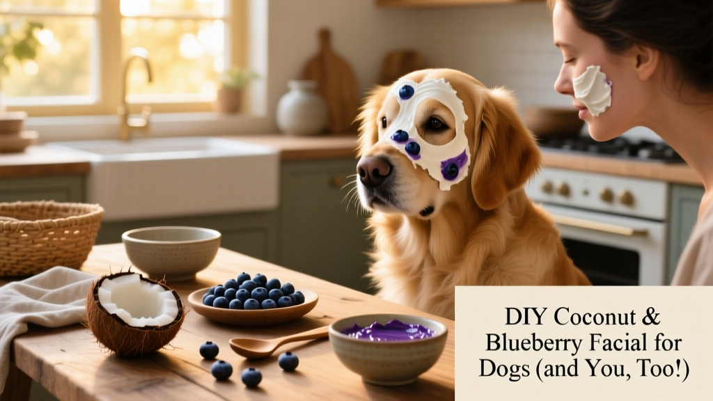 DIY Coconut and Blueberry Facials for Dogs (and You, Too!)