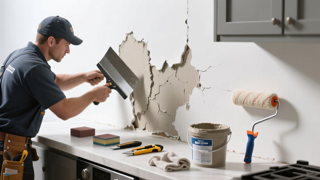 Fixing Drywall Water Damage in the Kitchen