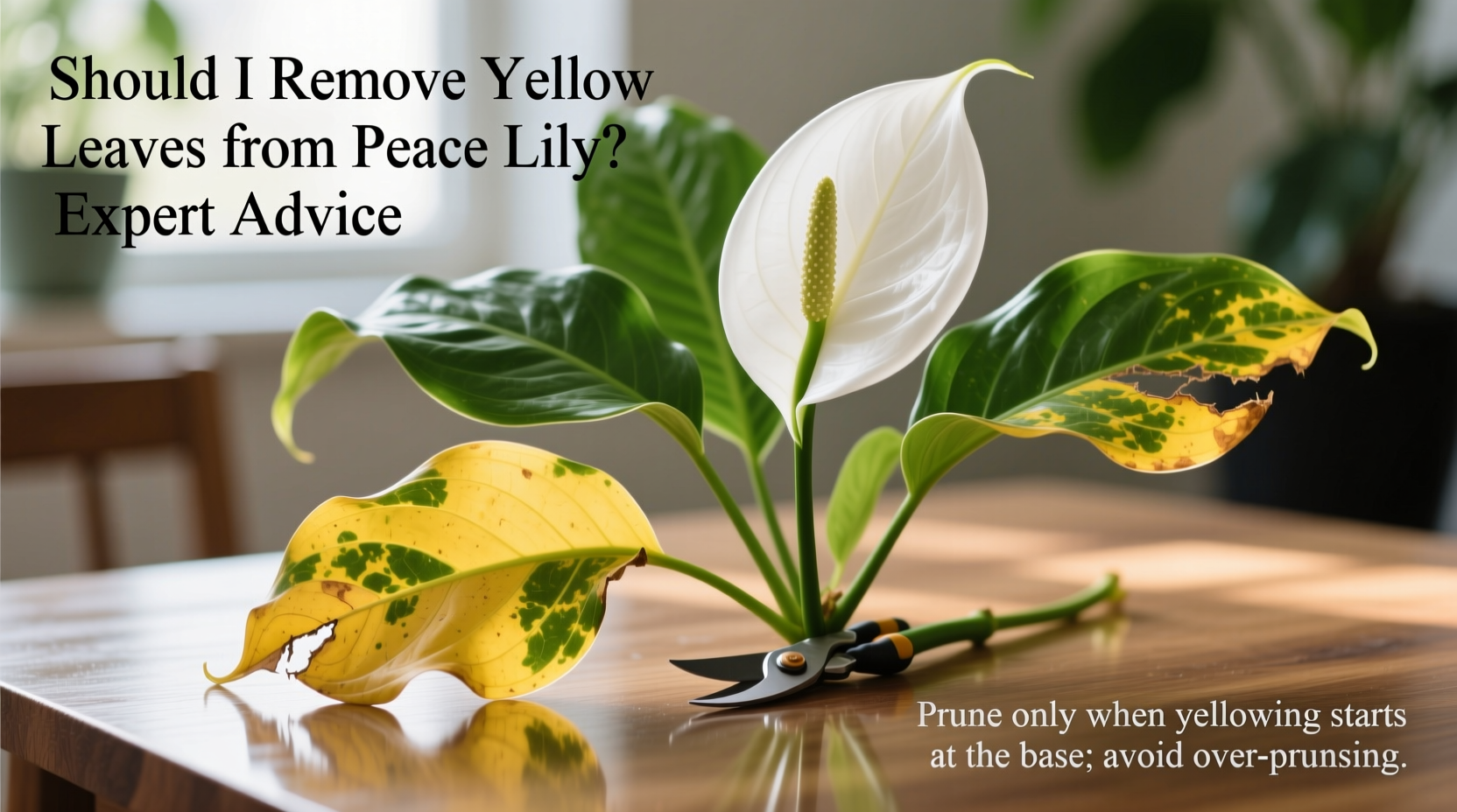 Remove Yellow Peace Lily Leaves? 5 Tips | TheHomeSprouts