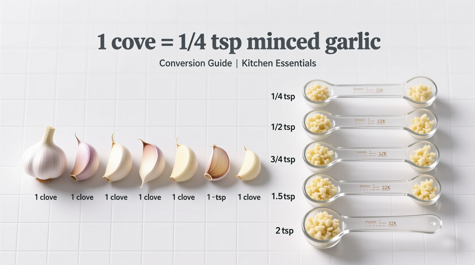 Garlic Cloves to Tablespoons: Exact Conversion Chart