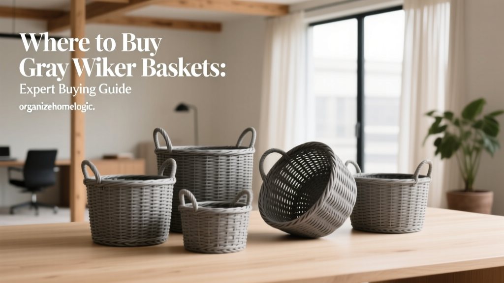 Where to Buy Gray Wicker Baskets: Expert Buying Guide