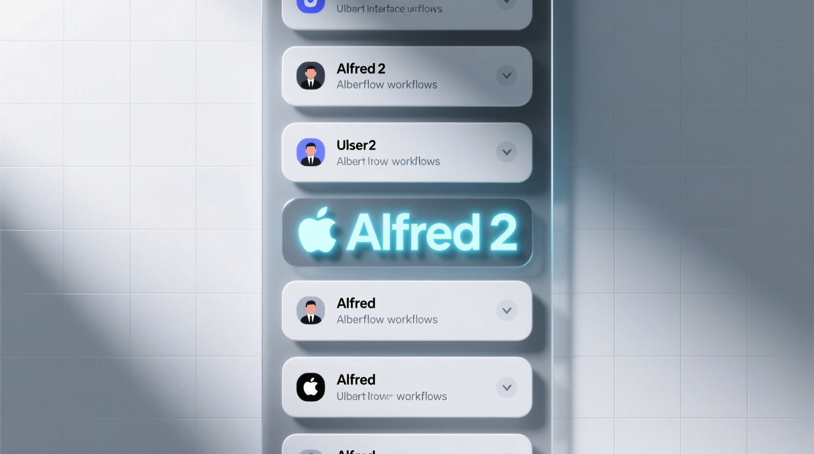 the alfred 2 workflow list showcases user submitted alf
