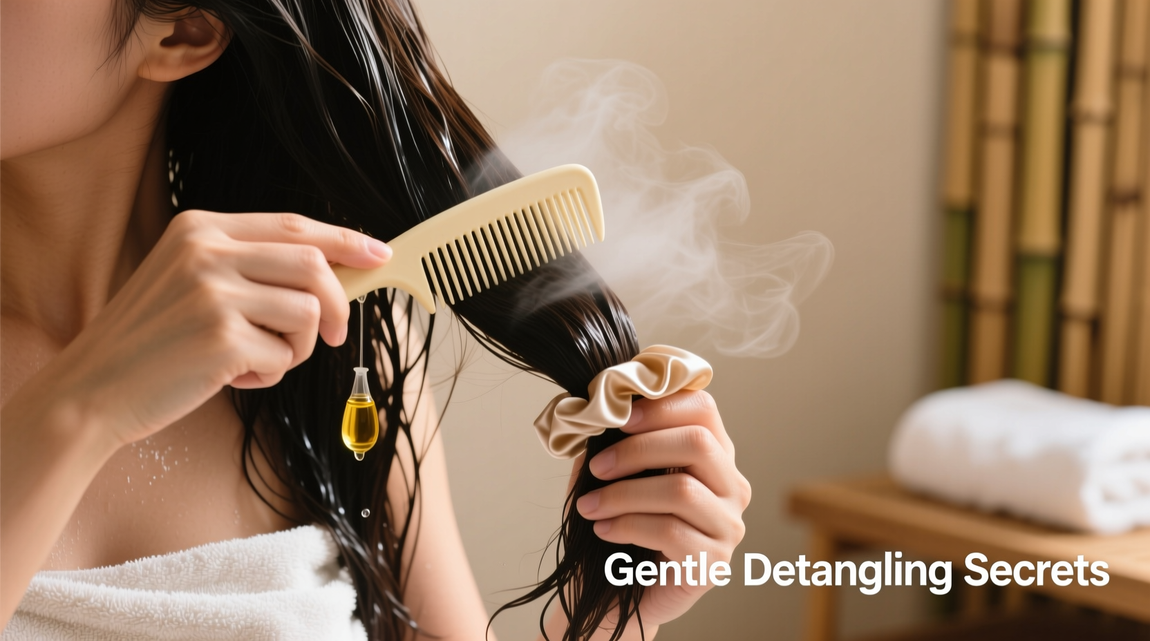 how to detangle thick hair without causing breakage or frizz