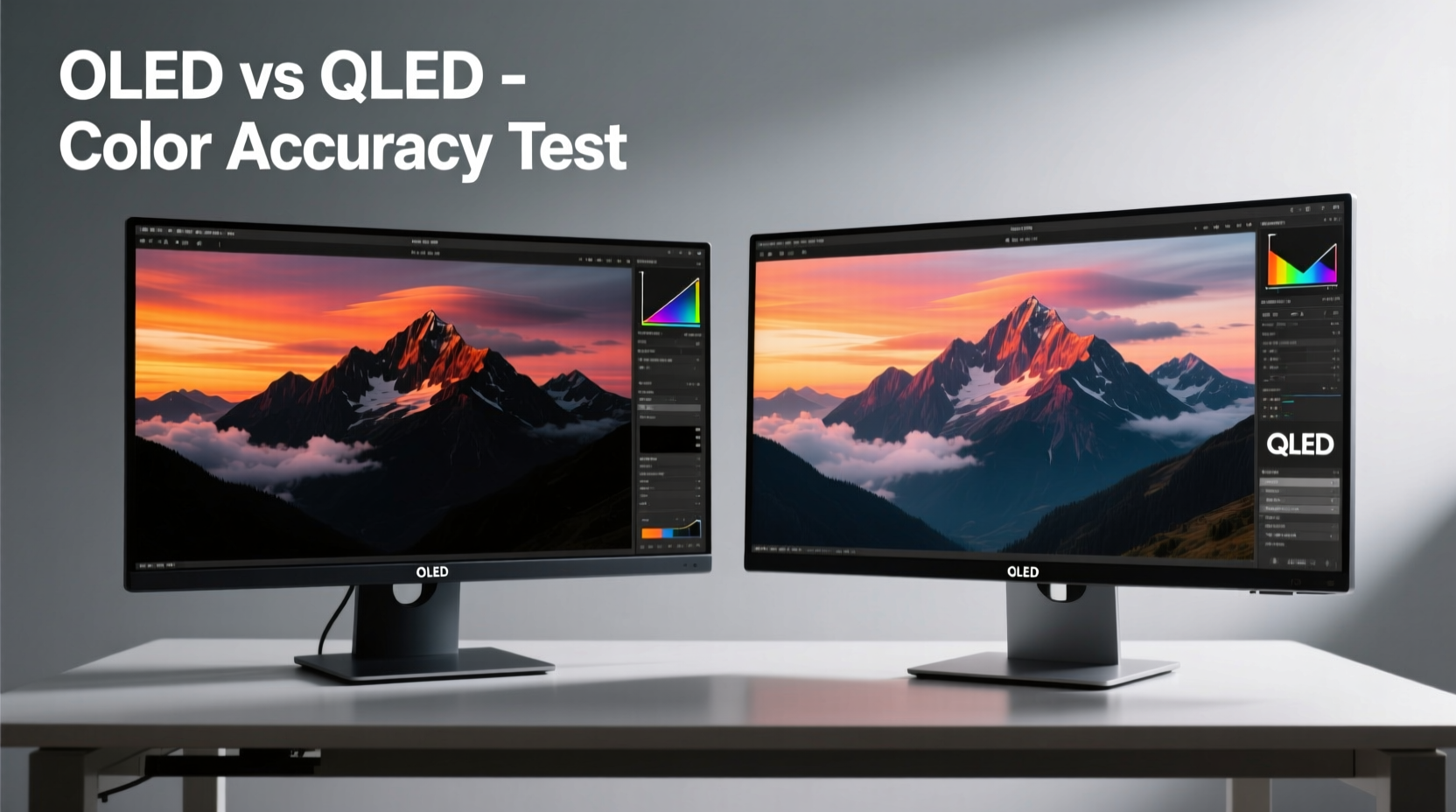 oled monitor vs qled for photo editing which color accuracy wins