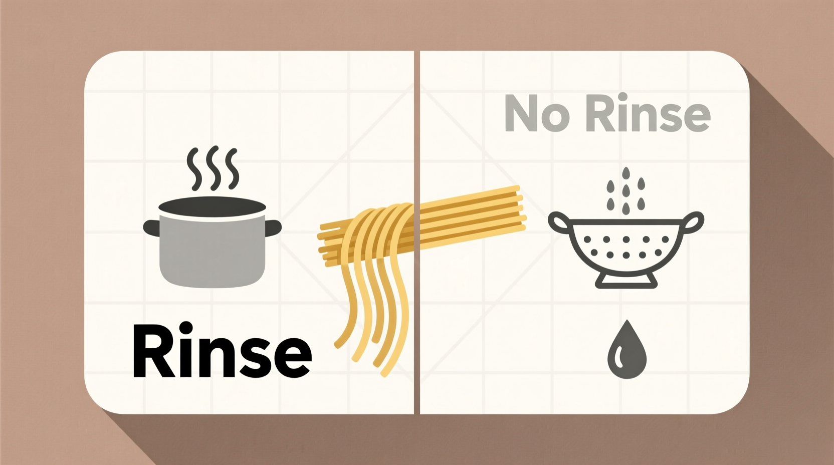 the only times you should rinse your pasta