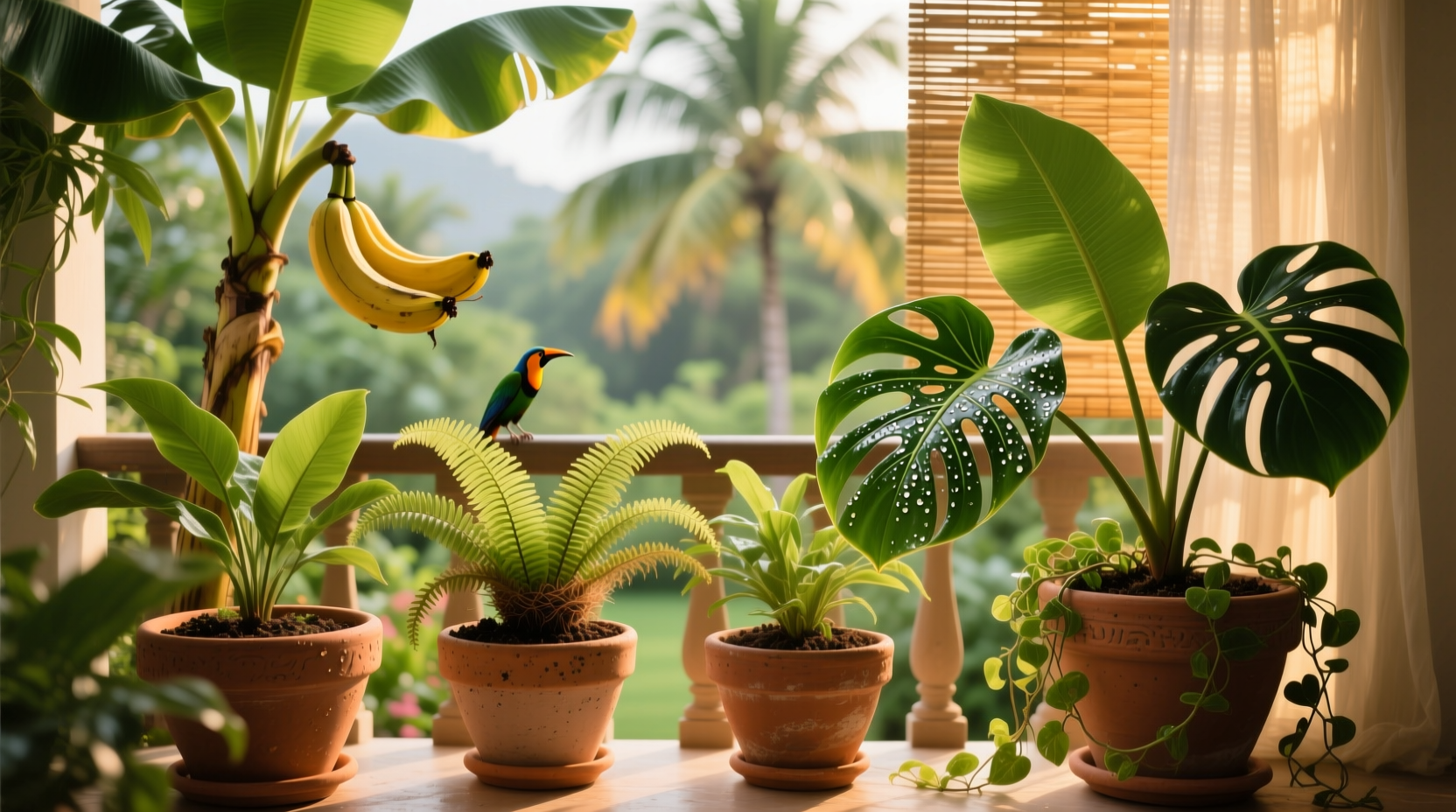 tropical plants for pots