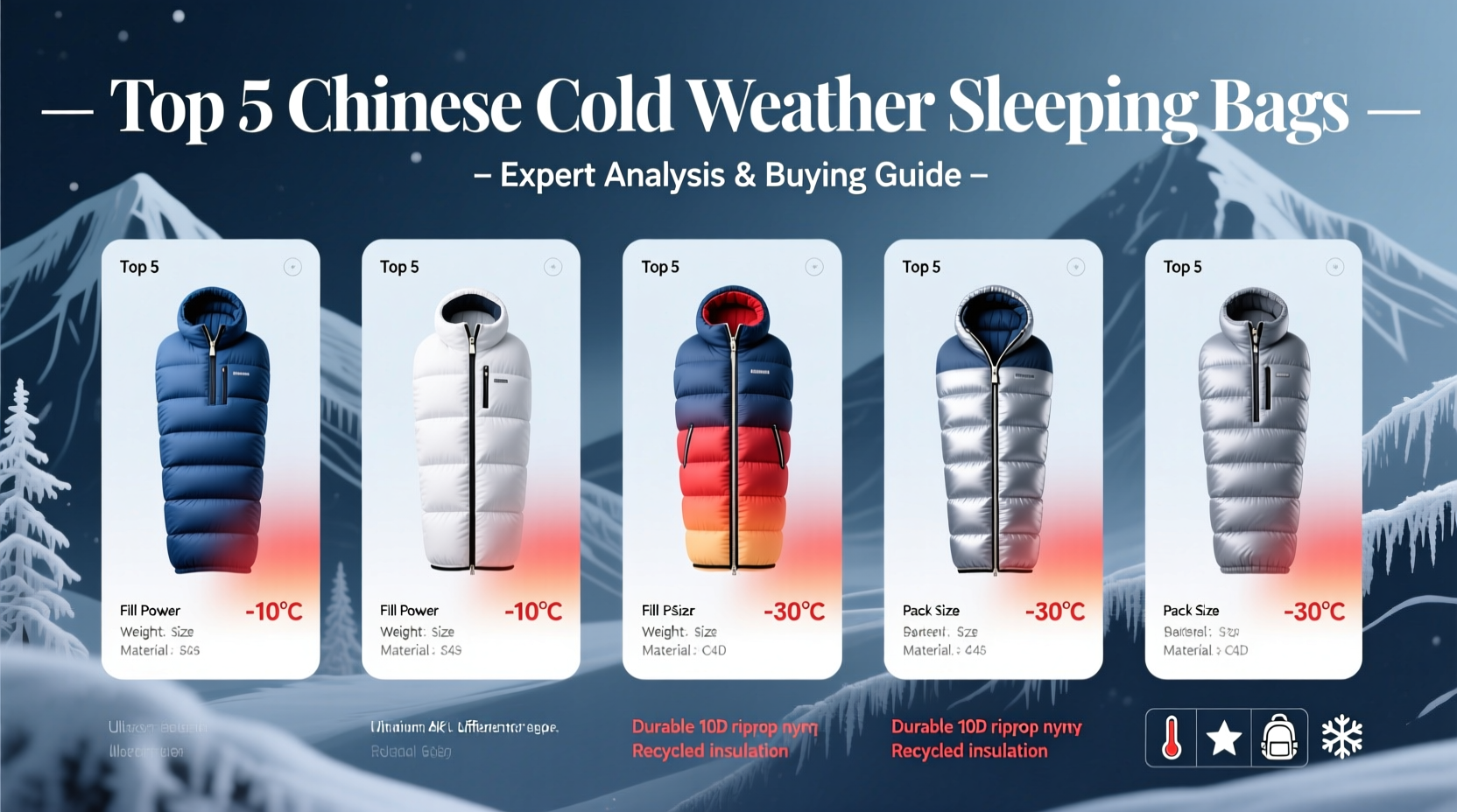 china best outdoor cold weather sleeping bag