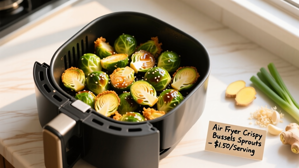 Air Fryer Asian Brussels Sprouts (Crispy & Cheap)