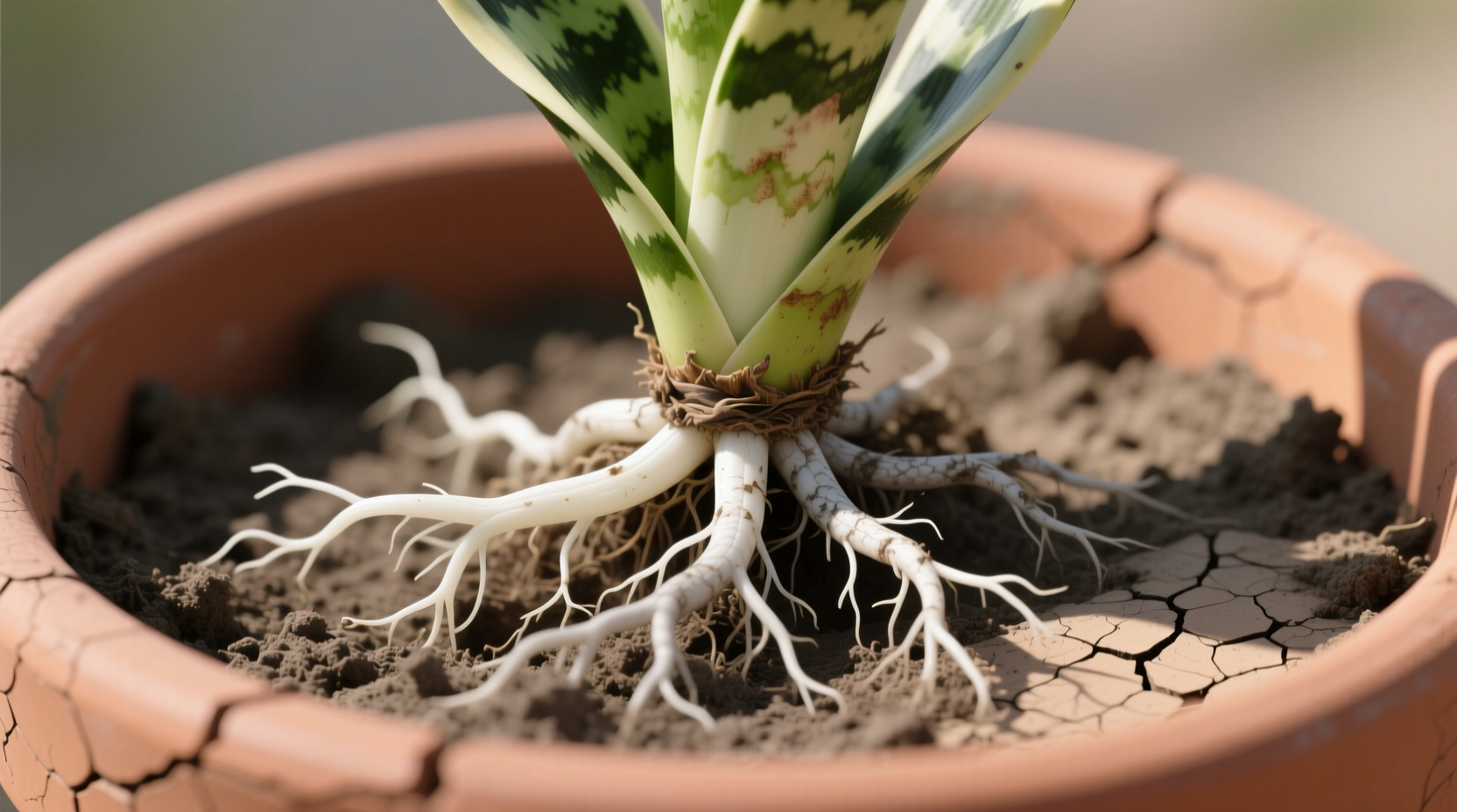 Early Root Rot Signs in Snake Plants