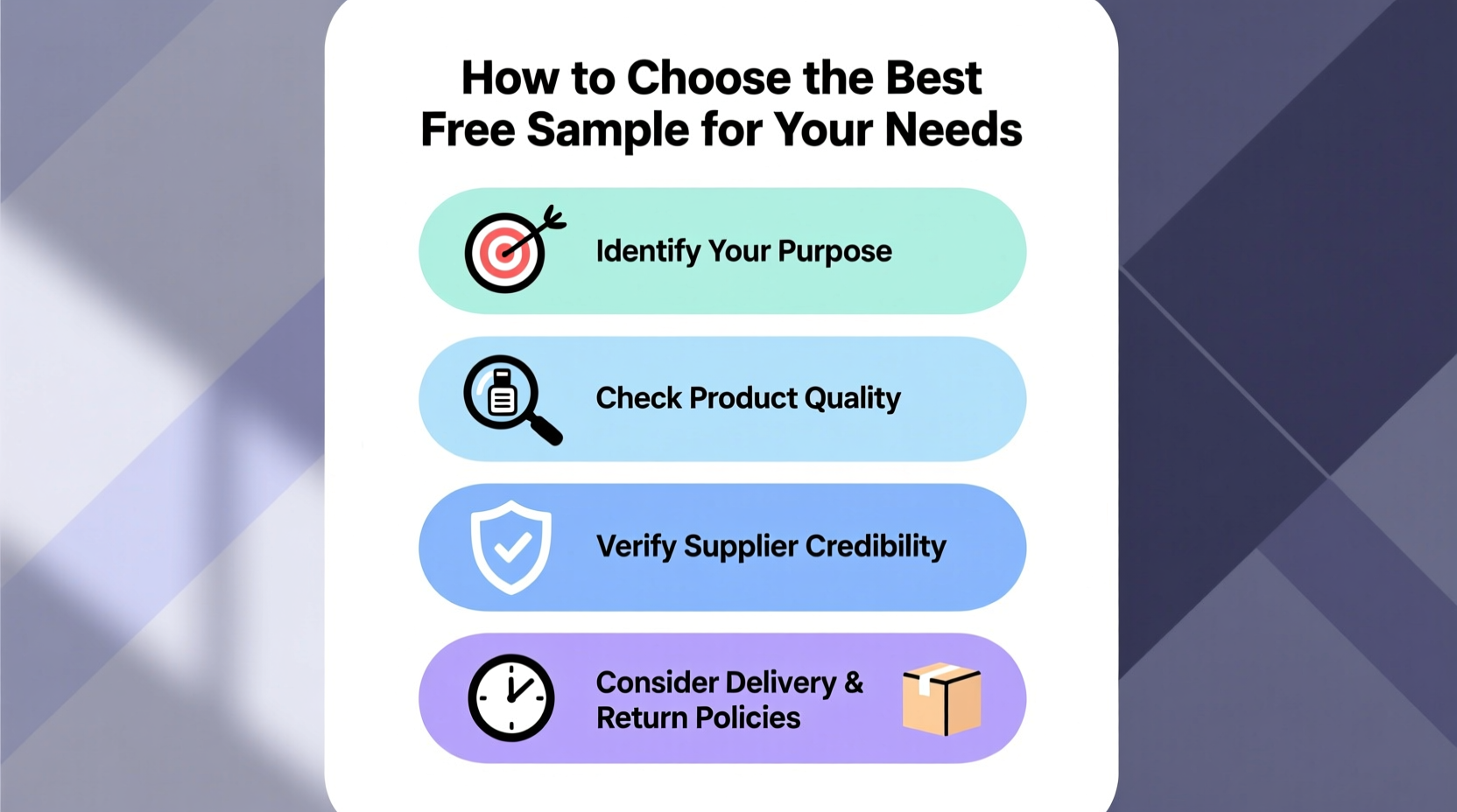 How to Choose the Best Free Sample for Your Needs