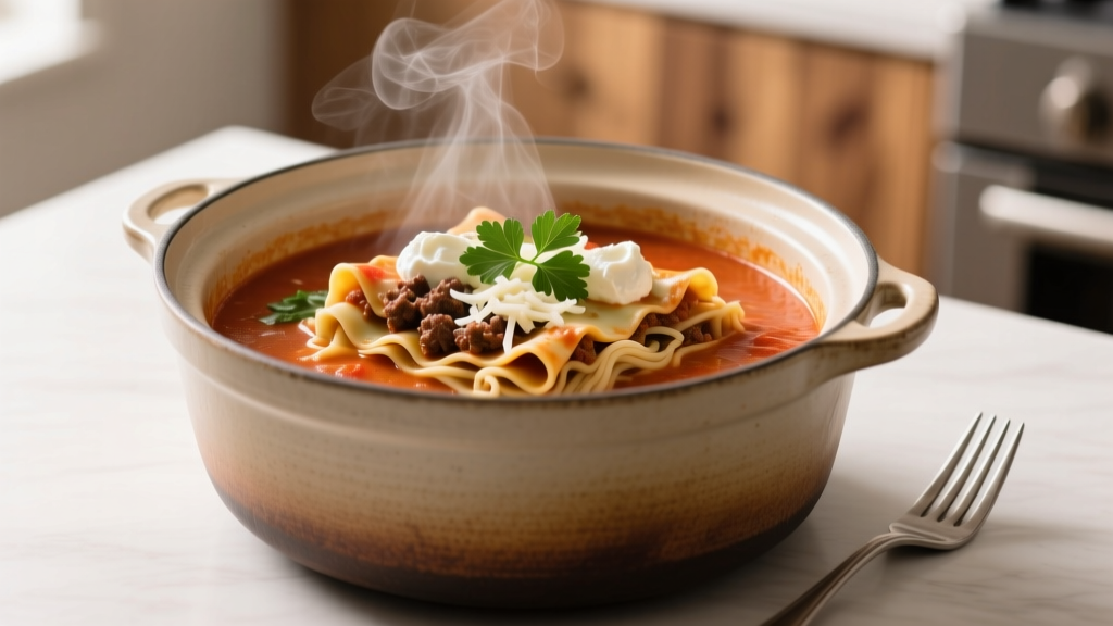 Lasagna Soup Crock Pot: No-Boil Noodle Method Explained