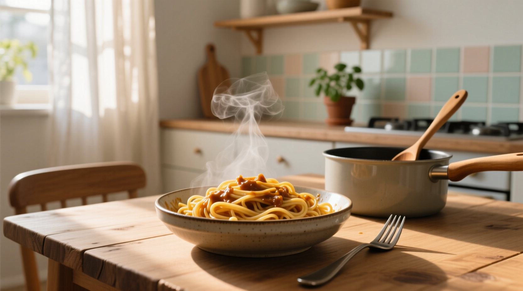 reheat leftover pasta