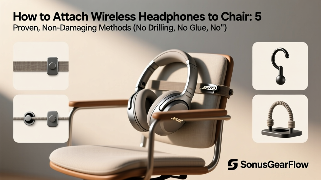 Wireless Headphones Chair Mount: 5 Damage-Free Methods