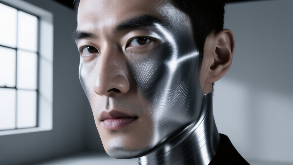Close-up of a brushed tungsten carbide men
