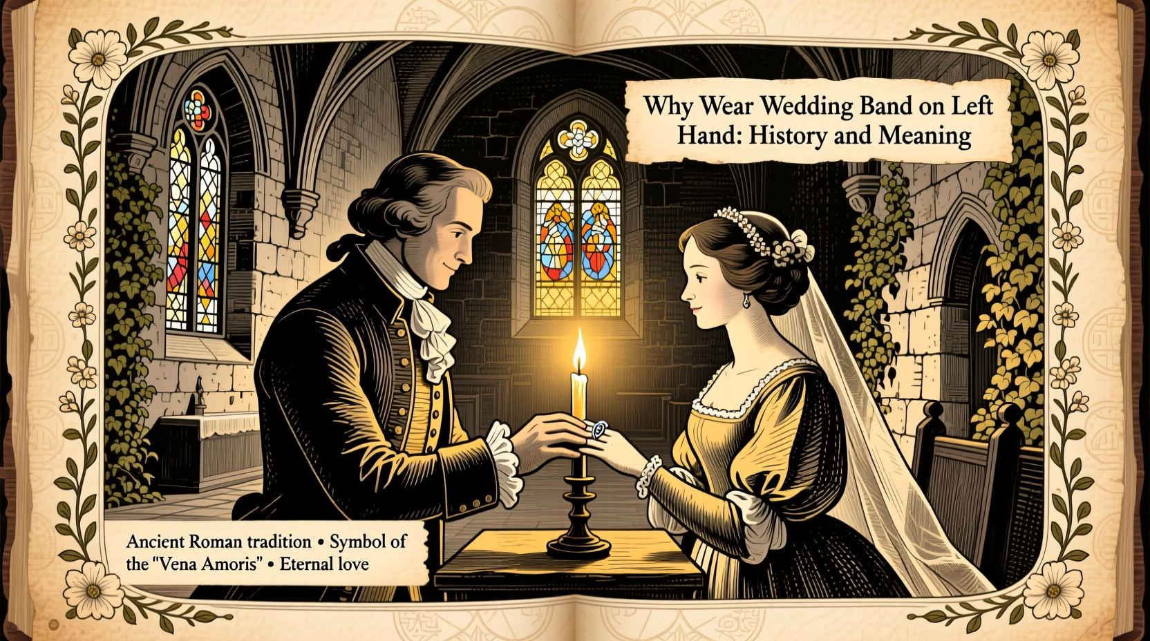 why wear wedding band on left hand