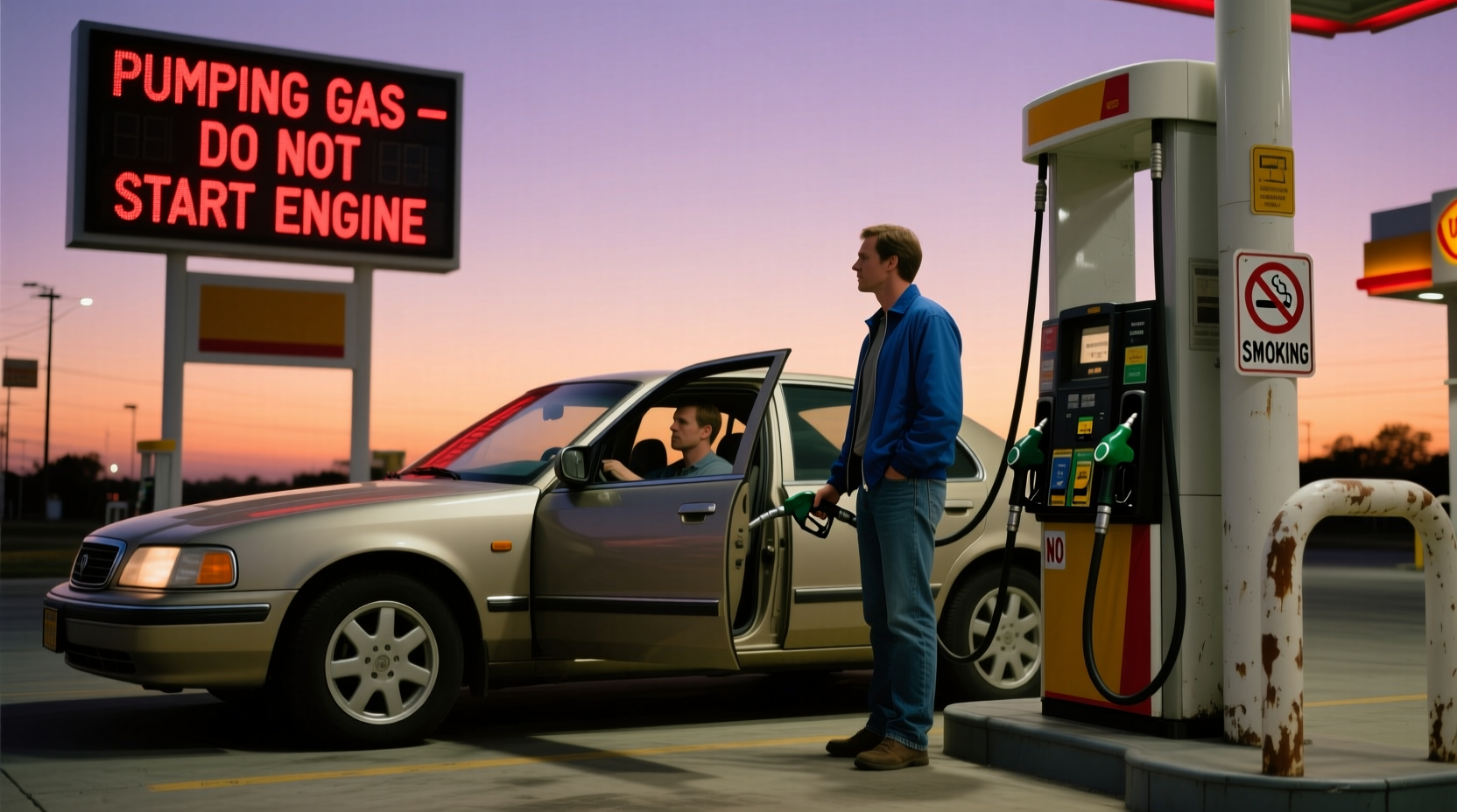 should you turn your car off when pumping gas