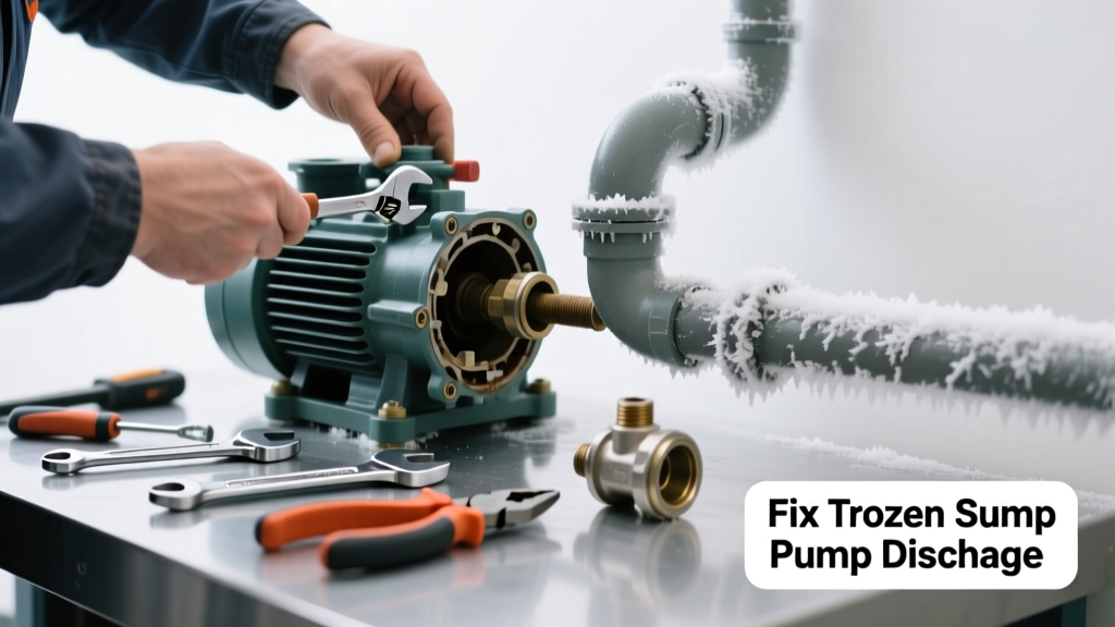 Fix Frozen Sump Pump Discharge: Replace Faulty Part