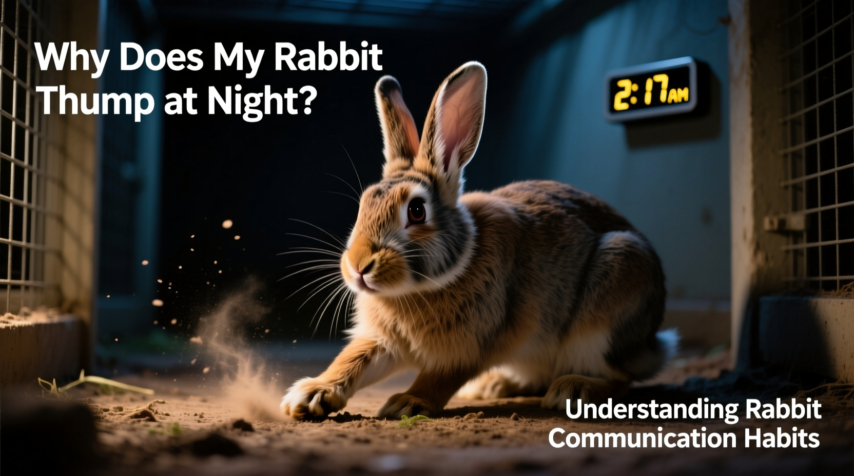 why does my rabbit thump at night understanding communication habits