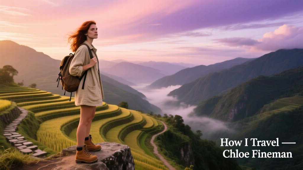 How I Travel: Chloe Fineman’s Real-World Approach to Smart, Sustainable, and Slightly Unconventional Travel