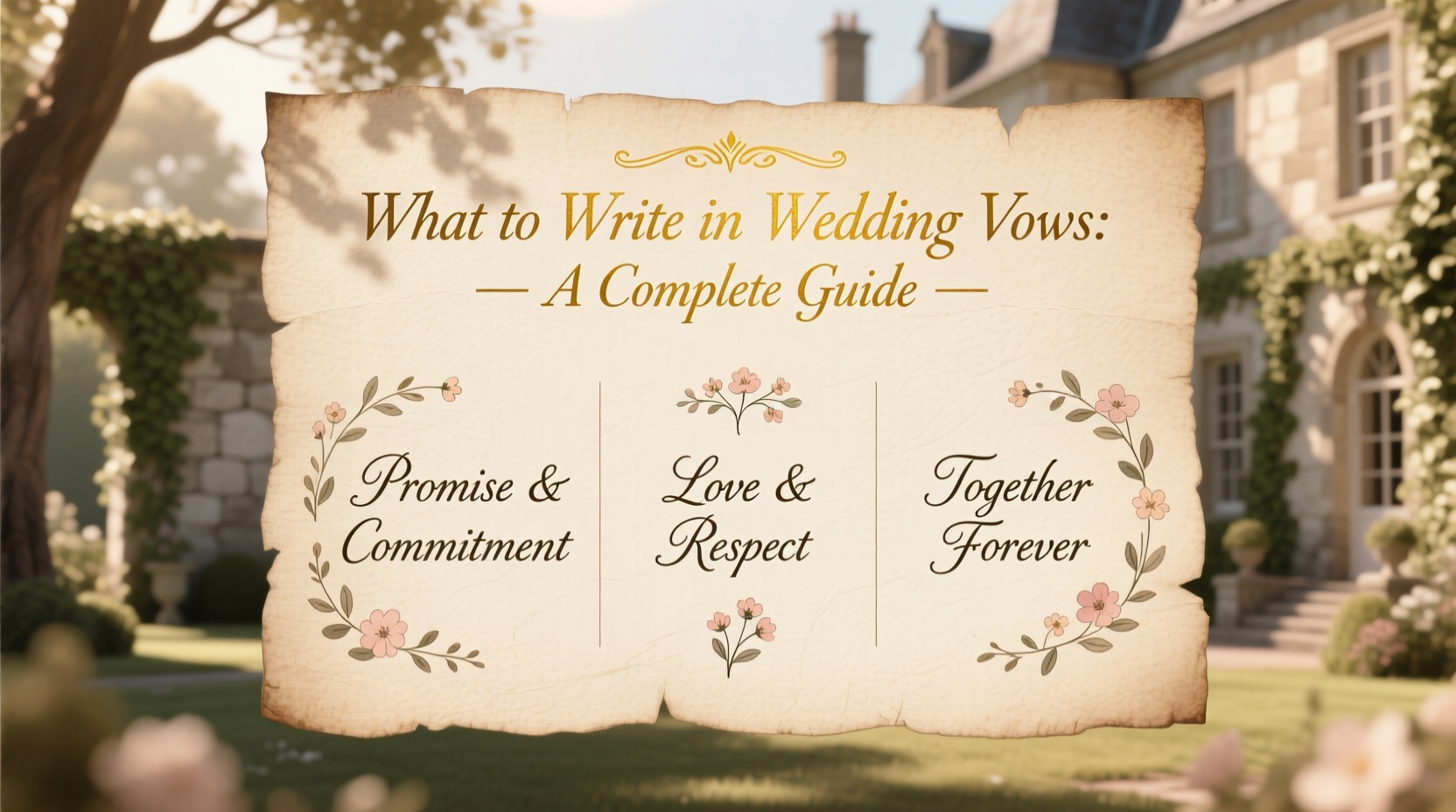 what to write in wedding vows