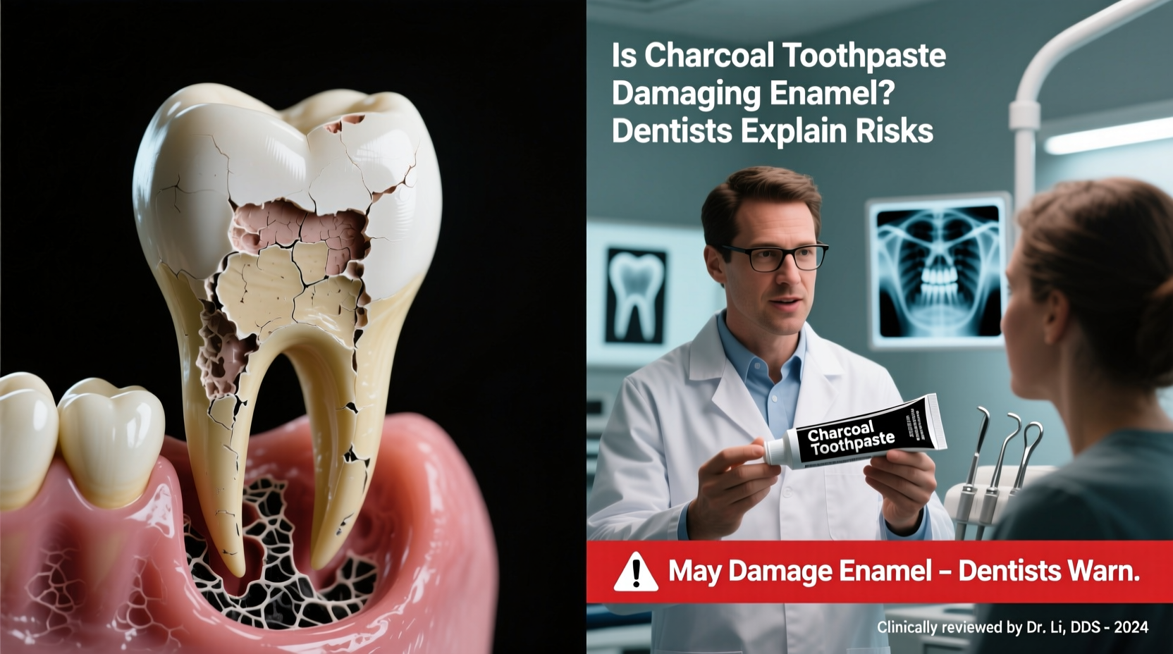 is charcoal toothpaste damaging enamel dentists explain risks