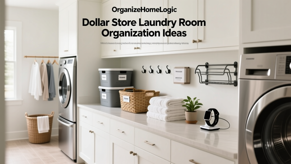 Dollar Store Laundry Room Organization Ideas