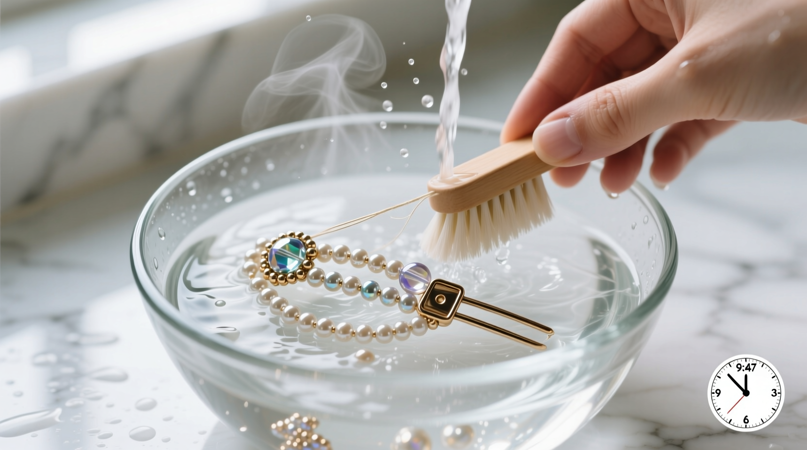 how to wash beaded hair accessories safely