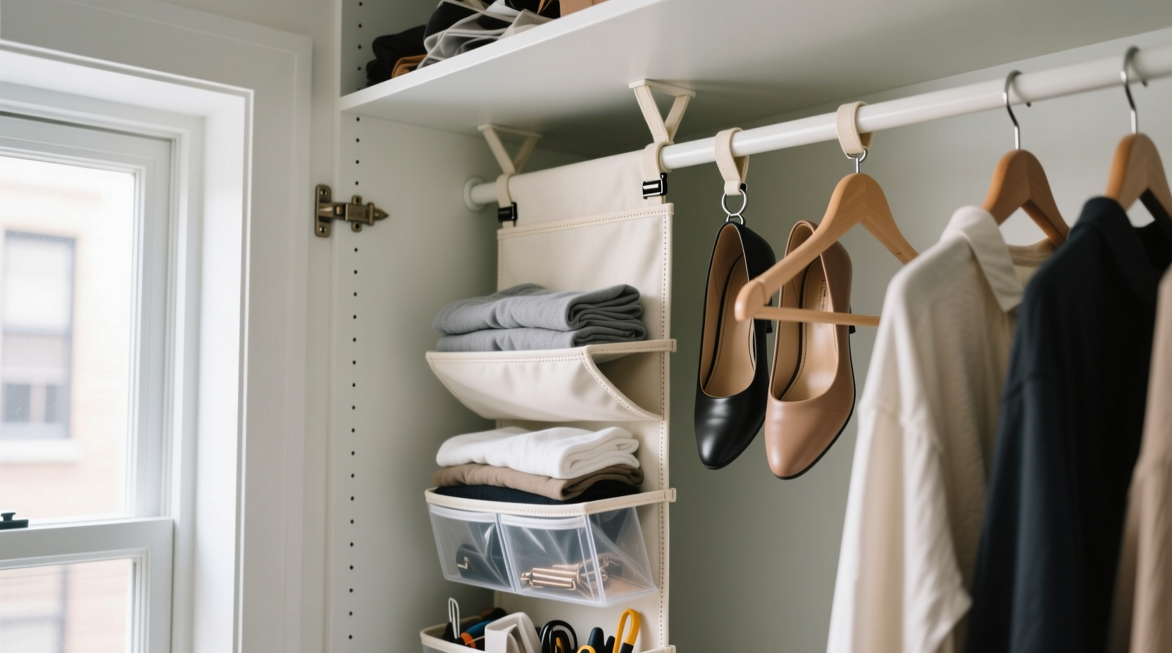 closet organization tips for studio apartments