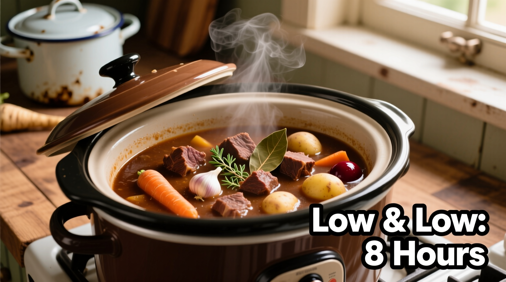 beef stew slow cooker how long