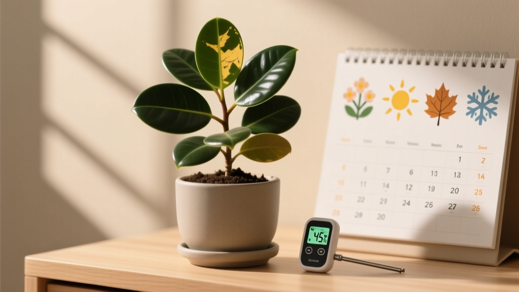 Rubber Plant Watering: Schedule, Soil Test & Seasonal Tips