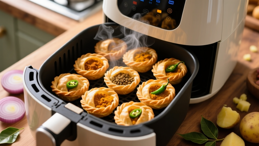 Frozen Curry Puffs in Air Fryer: Crispy in 12 Min!
