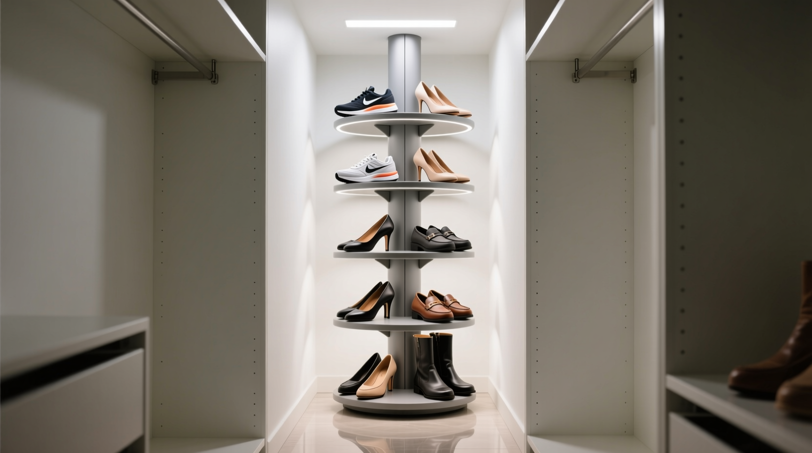 shoe carousel for narrow closets worth it