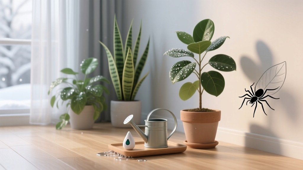 Winter Indoor Plant Watering to Prevent Pests & Rot